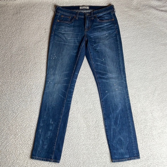 Madewell Slim Boy Boyjean Denim Jeans Distressed Size 25 - Picture 3 of 11